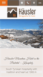 Mobile Screenshot of berggasthof-haeusler.com